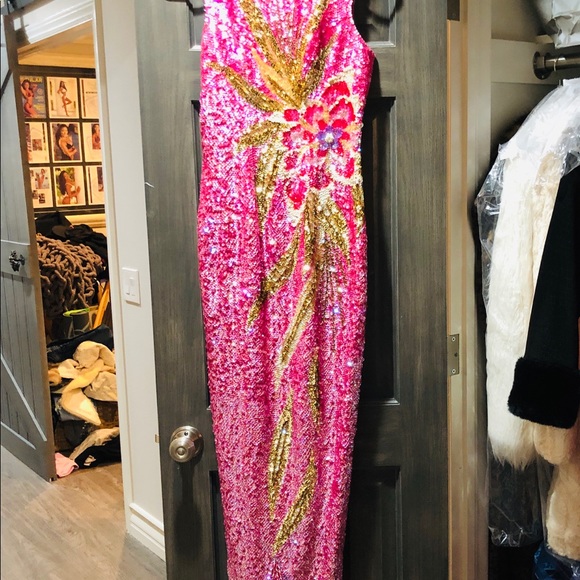 Custom Sequins Evening Gown Pageant New Years - Picture 3 of 8